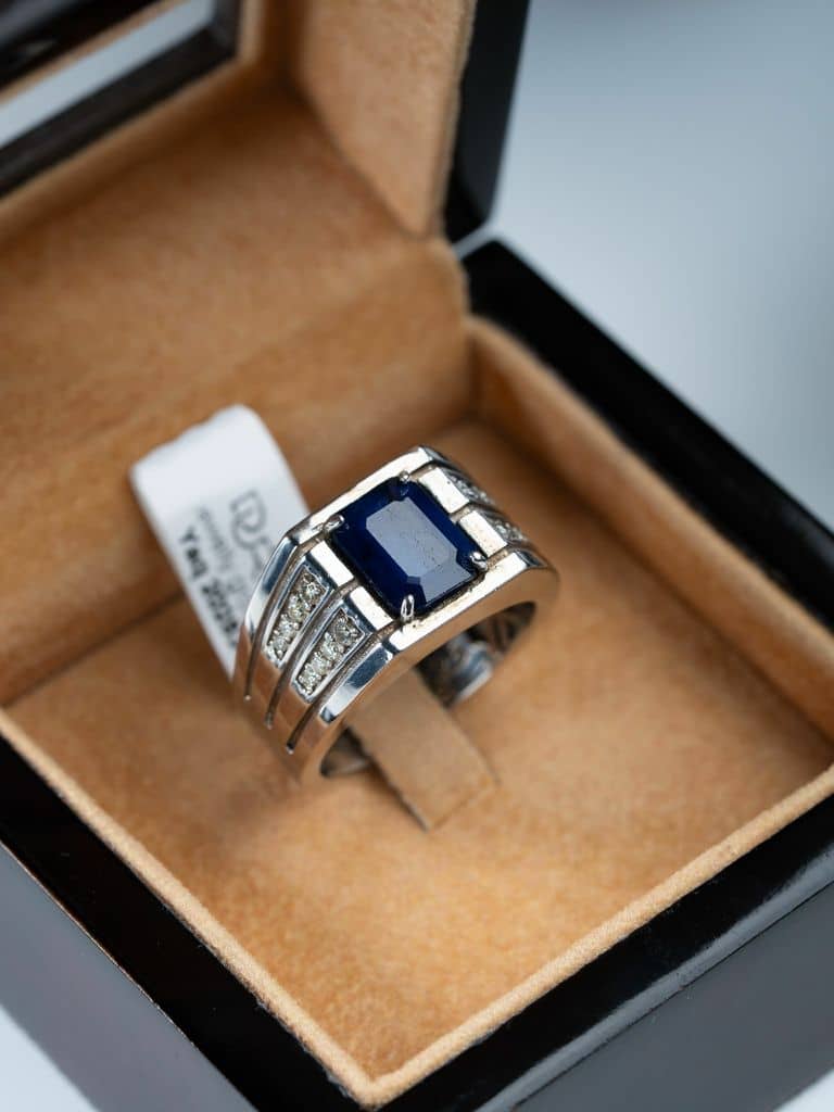 خاتم فضة صياغة يدوية مع حجر الزفير الافريقي - alternate view