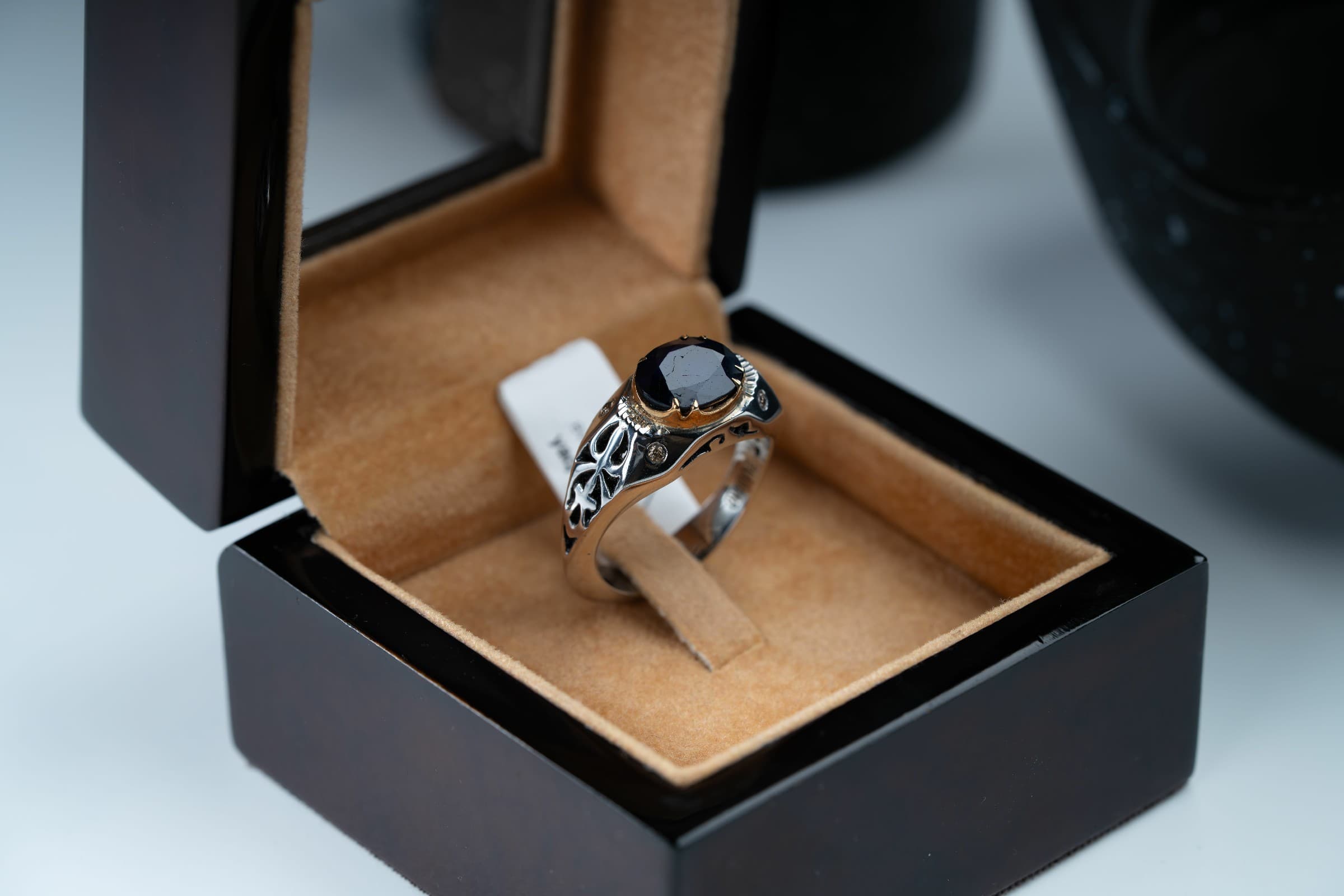 قطعة مميزة من حجر الزفير الافريقي مع صياغة يدوية بالكامل - تشكيلة الرجال, خواتم رجالية, زفير 