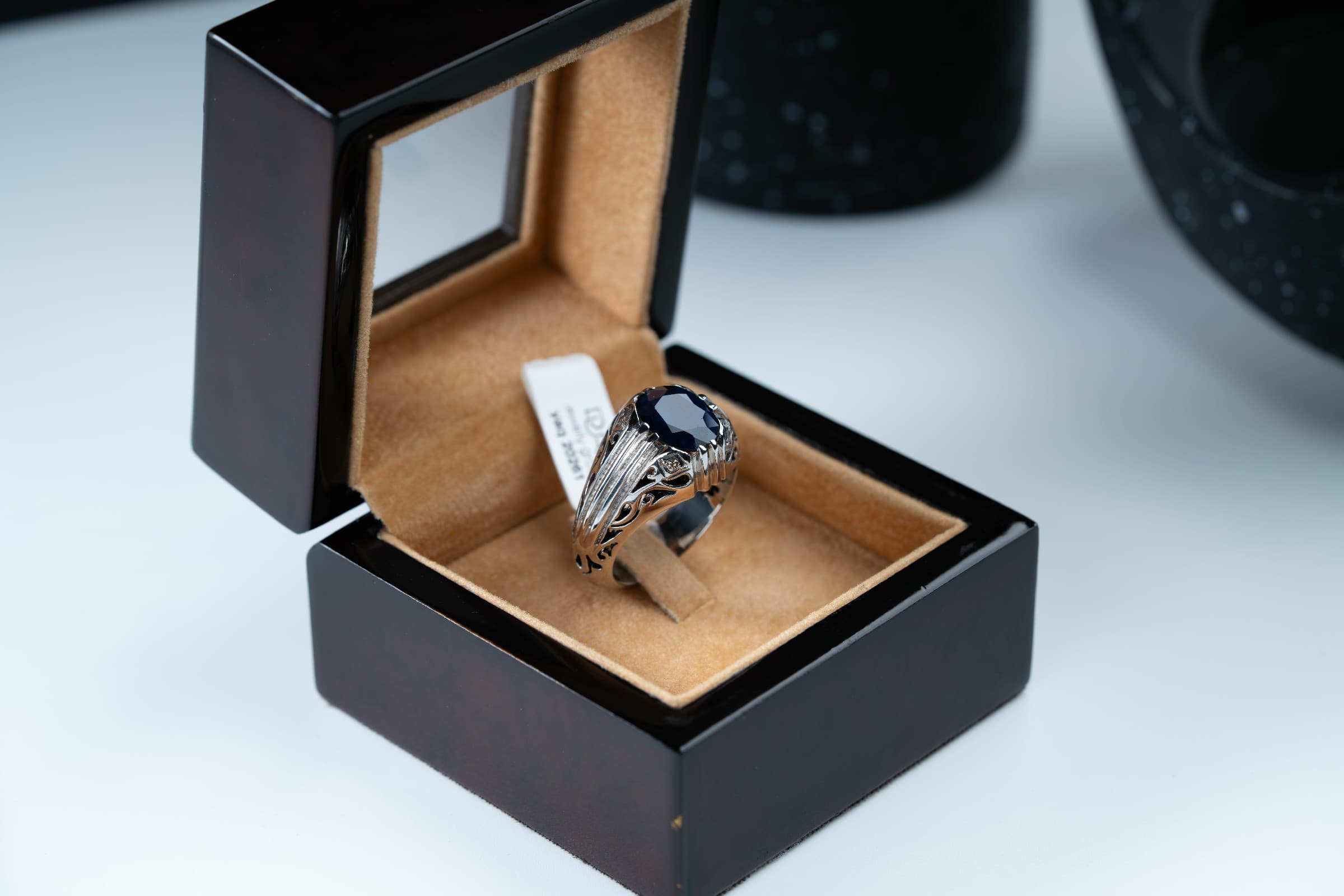 خاتم فضة مُصاغ يدوي بحجر الزفير الافريقي - تشكيلة الرجال, خواتم رجالية, زفير